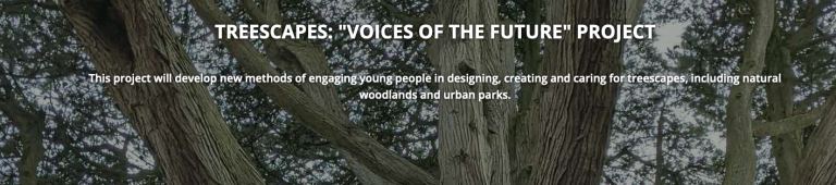 Treescapes: Voices of the Future home page (2023)