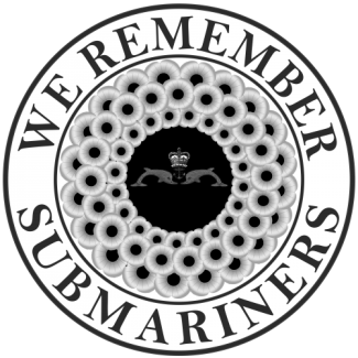We Remember Submariner's logo in black